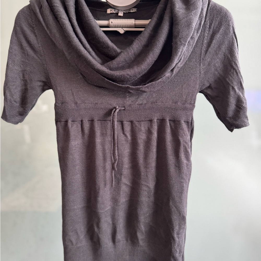 Kookai Charcoal Cowl Neck Sweater